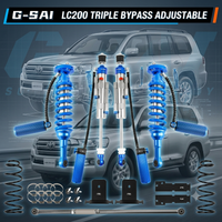 Amortisseur à azote électronique indépendant à 3 canaux, réglable en 2 directions, avec amortissement adaptatif à la charge pour Land Cruiser LC200 5.7L V8 4.6L