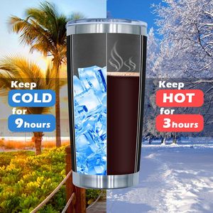 Custom logo 20oz 30oz <b>Double</b> <b>Wall</b> Insulated Powder Coated Tumbler Vacuum Cup Thermal Stainless Steel Coffee Travel Mug with Lid - Product Image 4