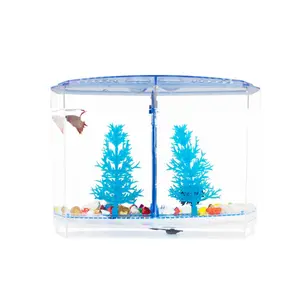 Acryl Dubbele Laag Aquarium Ademend Deksel Woonkamer Clear Betta Doos