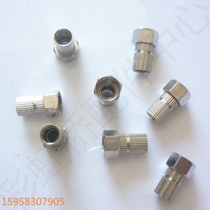 Conector de Cable de TV con Cabeza Roscada Autoajustable Imperial Tipo F, Extensión de Cable de TV para Conexiones Coaxiales RF - Product Image 1