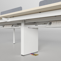 Espace de travail moderne Bureau acoustique Poste de travail Cloison de bureau Meuble cabine Bureau modulaire Poste de travail