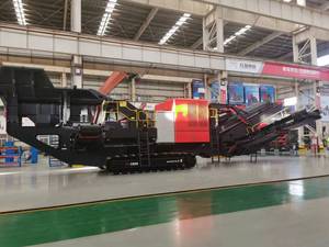 Tác động bê tông theo dõi gắn máy nghiền và màn hình trạm với năng suất cao AC động cơ bánh PLC cho xây dựng đường bộ - Product Image 2