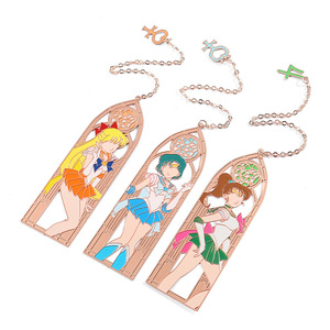 Marcapáginas <span class=keywords><strong>Sailor</strong></span> <span class=keywords><strong>Moon</strong></span> de aleación de Metal, 13 estilos, accesorios de artesanía de Metal, marcapáginas de joyería, regalo para fanáticos de la <span class=keywords><strong>Manga</strong></span> - Product Image 1