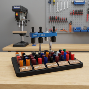 Herramienta de mesa práctica con cabezales de metal y plástico Smart Press de calibre 12 - Product Image 5