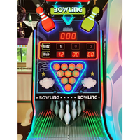 Machine de jeu d'arcade de bowling magique à monnayeur avec système de récompense, équipement d'amusement commercial de bowling pour enfants pour centre de jeux