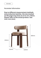 Chaise de salle à manger en bois portable contemporaine personnalisable |   Meubles de maison modernes, ergonomiques et imperméables pour salles à manger et salons