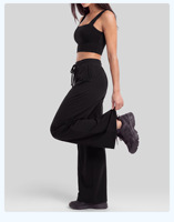Pakaian Wanita Musim Gugur, Baju Yoga High-Waisted Pelangsing untuk Wanita, Baju Yoga Satu Potong dengan Bra Terintegrasi Punggung Terbuka, Set Yoga Solid, Pakaian Olahraga