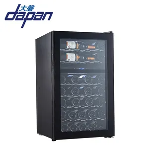 Dual zone wine and beverage cooler, double zone wine cooler stand transparent set led digital thermostat 220v