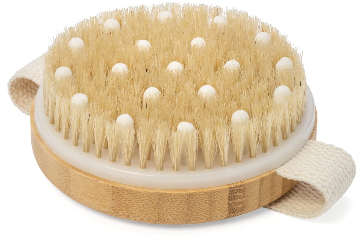 10011 bamboo brush with massager 11*11*3.5cm