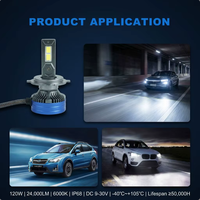 Kit de phares LED V60 nouvelle génération 120W 24000LM Blanc froid 6000K, accessoires universels pour véhicules, ampoules auto 9005 9006, tendance
