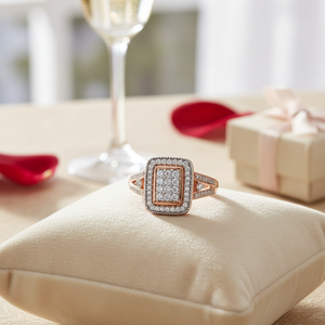 Women's 3/4 Carat Real Round Natural Diamond <b>Studded</b> Ring Best Anniversary Gift Product Category - Product Image 3