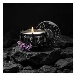 Vase à bougie en ivoire avec couvercle blanc pour échantillons de parfum, évaluation, remplissage, présentation, programme de merchandising de luxe - Product Image 4