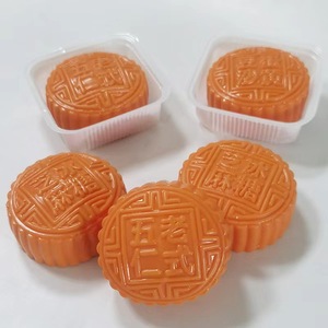 Ornamento Antistress a Forma di Mooncake in Gomma Morbida, Decorazione con Effetto Rilievo, <span class=keywords><strong>Simulazione</strong></span> Cibo, Giocattolo da Spremere a Mano - Product Image 4