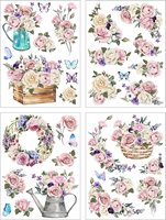 Autocollants de transfert, décalcomanies pour artisanat, meubles en bois, tissu, Journal, enveloppe, Scrapbooking