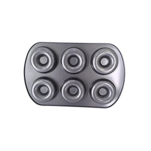 Vente chaude Stock 0.5mm 6 Cavité Gâteau Moule En Acier Au Carbone Rond Donut Moule pour La Cuisson - Product Image 4