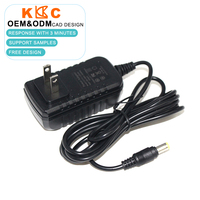 Adaptateur d'alimentation CC 5V/6V/9V/12V/15V - Multi-tension 1A-2A à commutation avec entrée CA 100-240V pour l'électronique et l'éclairage LED