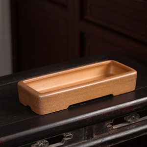 Maceta Rectangular para Bonsái Weizhen, de Arcilla Duan, Estilo Zen, Elegante, para Flores - Product Image 1