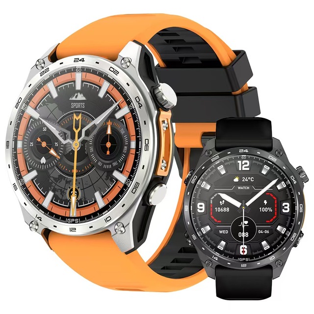 HD300 Pro Smart Watch 1.43inch AMOLED 4GB GPS Offline Map 3ATM Waterproof BT Call WhatsApp Reply Health Monitor for Men 2025
