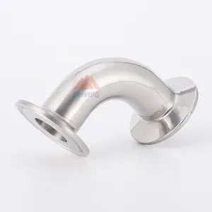 Factory Supplier SS304 CF8 90 Degree Short Radius Pipe Fittings Tri Clamp Elbow