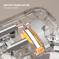 Vente chaude : WC intelligent monobloc avec bidet, cuvette de toilette, sanitaire d'hôtel, télécommande, montage au sol pour
