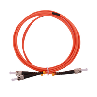Câble de raccordement MPO en fibre optique multimode OM2, duplex ST-UPC-ST-UPC, longueur personnalisable de 1m à 70m, pour FTTH