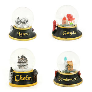 Boule à neige boule de cristal prix bon marché globe d'eau en résine italie espagne <span class=keywords><strong>Portugal</strong></span> russie tchèque turquie pologne 45mm boule à neige vente en gros - Product Image 1