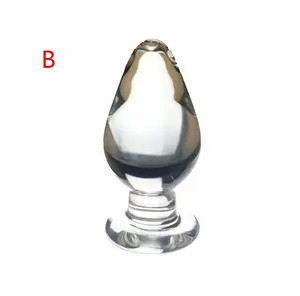 Vrouwelijke En Mannelijke Sex Producten Clear Glas <span class=keywords><strong>Dildo</strong></span> Met 3 Afmetingen Sml Glas Sex Toys - Product Image 4