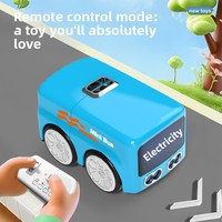 Mini Bus Électrique Intelligent à Induction, en Plastique, avec Suivi de Geste, Évitement Automatique d'Obstacles et Capacités de Suivi de Ligne, Jouet de Table