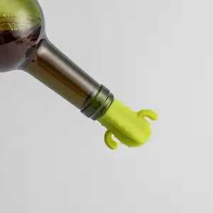 Amazo Hot Selling Safe Dishwasher Leakproof Flexible Cork Stoppers Preserver Best Reusable Bottle Stopper Wine Silicone Cactus