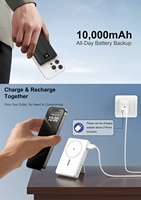 Batterie externe magnétique sans fil 10000mAh 22.5W Nouveauté 2026 pour Fêtes, Festivals, Concerts, Sorties nocturnes, Célébrations, Événements, Vie nocturne et Entraînements en grande foule