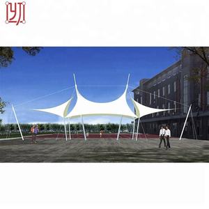 Structure de gazebo paysager Plaza avec membrane en PVDF PTFE, auvent de terrasse - Product Image 3