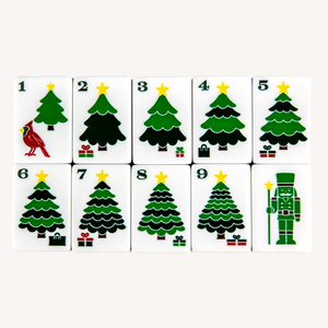 Fichas <span class=keywords><strong>de</strong></span> Mahjong Acrílicas con Temática Navideña, Duraderas, Blancas, Estilo Dominó, para Juegos Navideños, Fiestas Familiares, Regalo - Product Image 2