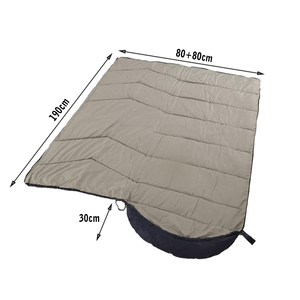 Sac de couchage d'<span class=keywords><strong>été</strong></span> unisexe confortable en coton rembourré, imperméable en polyester, longueur standard pour adultes et enfants, pour temps froid - Product Image 2