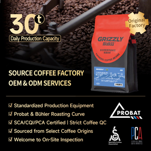 Grizzly Manor - Café en Grano Mezcla <span class=keywords><strong>Blue</strong></span> <span class=keywords><strong>Mountain</strong></span> Espresso, Arábica Premium, Venta al por Mayor para Cafeterías, OEM Disponible - Product Image 4