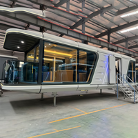 Maisons conteneurs préfabriquées de haute qualité, capsules spatiales, résidentielles, modulaires, adaptées aux séjours à la maison