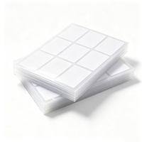Étiquettes transparentes en PP OEM Haoxuan, autocollants adhésifs BOPP transparents, impression de qualité supérieure pour un effet d'emballage invisible