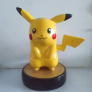 Berühmte Fiberglas-Tiers kulptur Cartoon Tier dekoration Cartoon Figur Pikachu Harz Pokemon