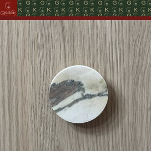 Maniglia Rotonda in <span class=keywords><strong>Marmo</strong></span> Venato Diagonale GOLDKING per Cassetti e Armadietti, Personalizzabile OEM ODM, Direttamente dalla Fabbrica - Product Image 2