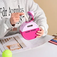 Gobelet en plastique au design créatif de ping-pong, gobelet mignon à l'esthétique de dessin animé, bouteille d'eau portable anti-chute pour usage quotidien