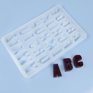 แม่พิมพ์ซิลิโคนรูปตัวอักษรสำหรับทำช็อกโกแลตแบบไม่ติด ขายส่ง - Product Image 1