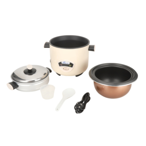 Cuisinière à riz automatique KENLY avec cuve intérieure en acier inoxydable et plateau vapeur, capacité de 2 L, fonctions cuisson et maintien au chaud, pour la maison/le bureau - Product Image 6