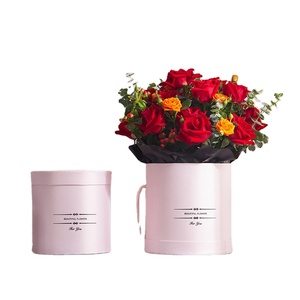 Beautiful Hat Box Round paper Cajas De Flores Redondas Round Boxes For Flowers Cajas Para Flores