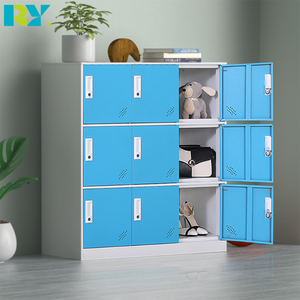 Armarios de Almacenamiento de Acero Extensibles de 9 Puertas, Color Blanco, Modernos, Metálicos, para Hogar, Oficina, Cocina, Dormitorio, Taller y Almacén - Product Image 4