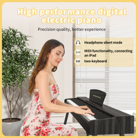 LeGemCharr Portable Electric Piano Keyboard Piano 88 Keys Musical Keyboard Nice Sound Piano High Professional