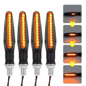 <span class=keywords><strong>Clignotants</strong></span> séquentiels LED pour moto YD, 10 LED ambre, 12V, étanches, CANBUS sans erreur, pour Harley BMW Yamaha, directement de l'usine - Product Image 2