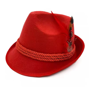 Sombrero de fieltro de lana plegable con logotipo impreso personalizado multiusos portátil - Product Image 4