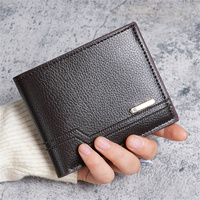 Dompet Pendek Unisex Model Terbaru Kasual Motif Geometris PU Tahan Air Banyak Slot Kartu Kapasitas Besar Bahan Polyester Untuk Kehidupan Sehari-hari