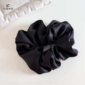 Ifond 18cm Satin đàn hồi tóc ban nhạc cho phụ nữ quá khổ <span class=keywords><strong>Bow</strong></span> scrunchie đơn giản vẻ đẹp tóc phụ kiện Quà Tặng - Product Image 3