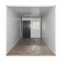 Maison modulaire pliable Z Fold Container pour chantier, camping, bureau, hébergement d'invités et vie en plein air