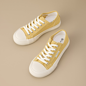 Zapatillas de Lona con Suela Gruesa, Novedad de Primavera, Zapatos Casuales de Exterior con Suela Suave y Cómodos, Zapatos de Mujer Modernos y Versátiles - Product Image 3